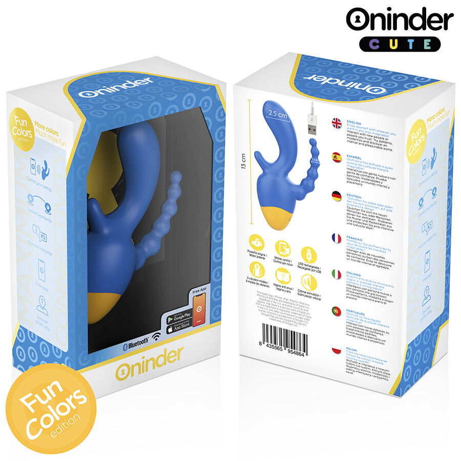 ONINDER CUTE - LOVE 3 SOME TRIPLE VIBRATEUR - APPLICATION GRATUITE DANS LE MONDE ENTIER – Image 8