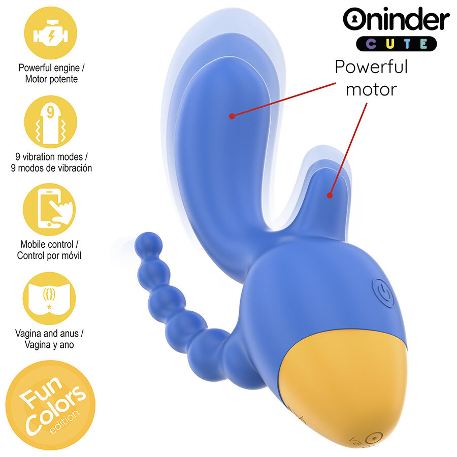 ONINDER CUTE - LOVE 3 SOME TRIPLE VIBRATEUR - APPLICATION GRATUITE DANS LE MONDE ENTIER – Image 6