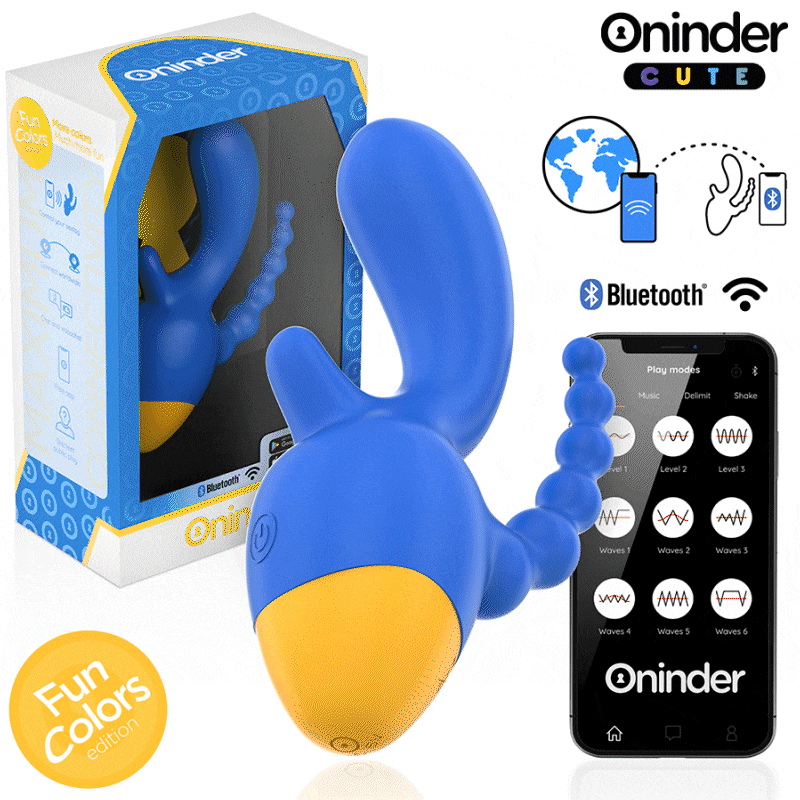 ONINDER CUTE - LOVE 3 SOME TRIPLE VIBRATEUR - APPLICATION GRATUITE DANS LE MONDE ENTIER – Image 9