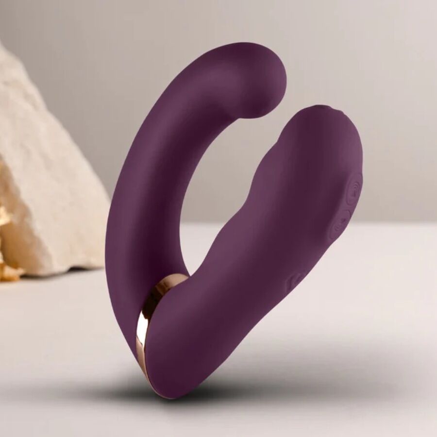 ROCKS-OFF - GEMINI DOUBLE VIBRATEUR STIMULATEUR DE CLITORIS POINT G VIOLET – Image 3