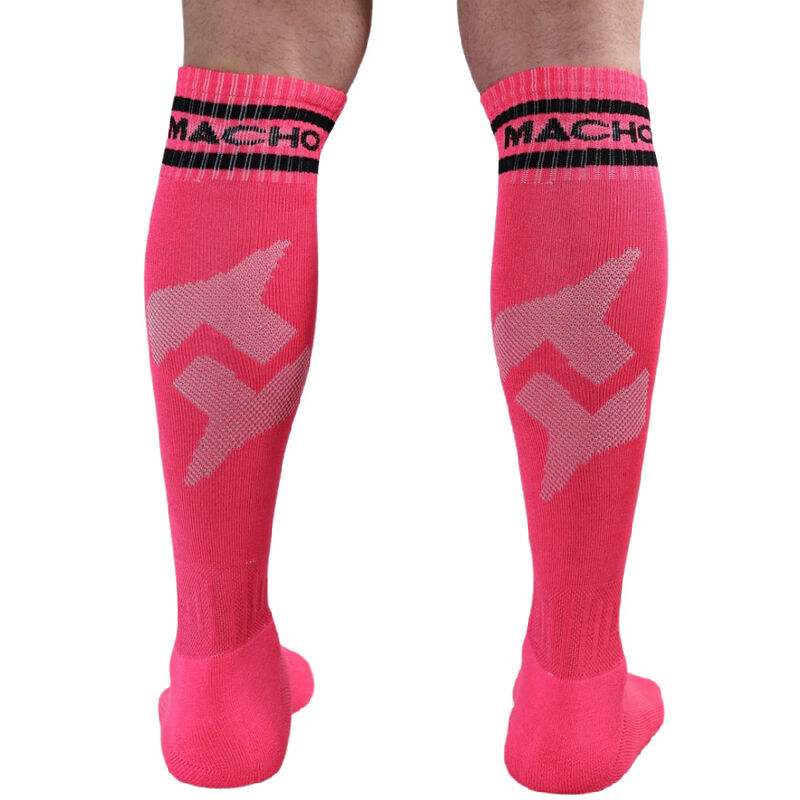 MACHO - CHAUSSETTES LONGUES TAILLE UNIQUE ROSE – Image 3