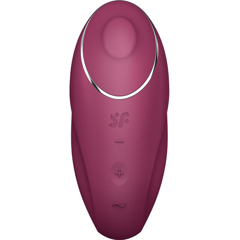SATISFYER - TAP & CLIMAX 1 VIBRATEUR LAY-ON ROUGE – Image 2