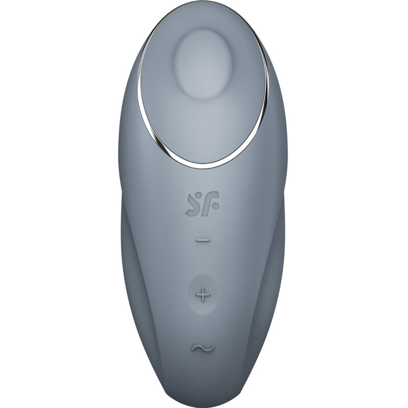 SATISFYER - TAP & CLIMAX 1 VIBRATEUR LAY-ON GRIS – Image 2
