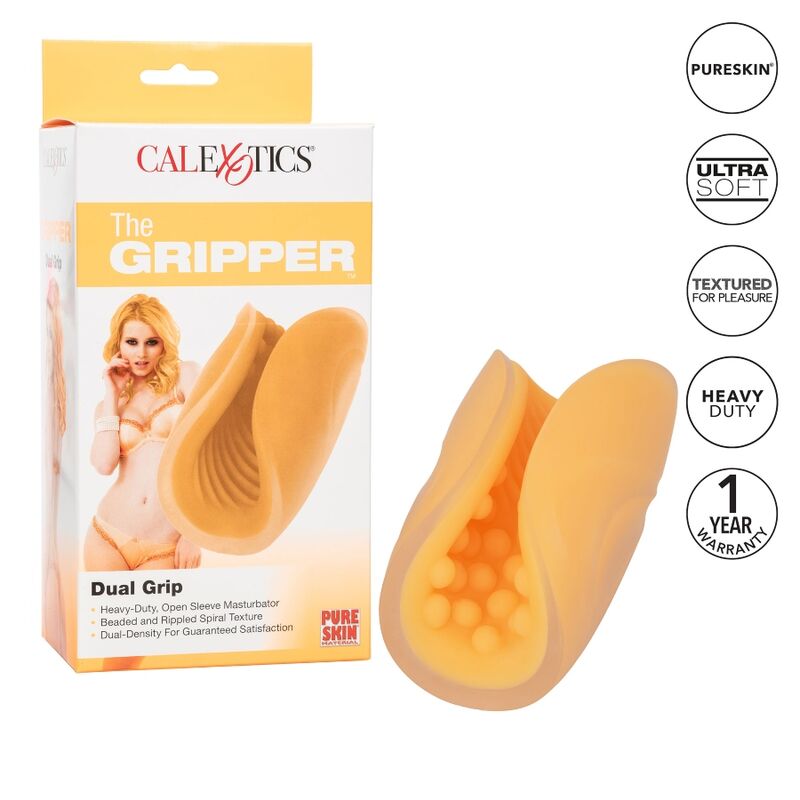 CALEXOTICS - MASTURBATEUR GRIP PERLÉ ORANGE – Image 2