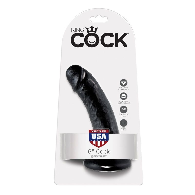 KING COCK - 6" PENE NEGRO 15.2 CM – Image 2