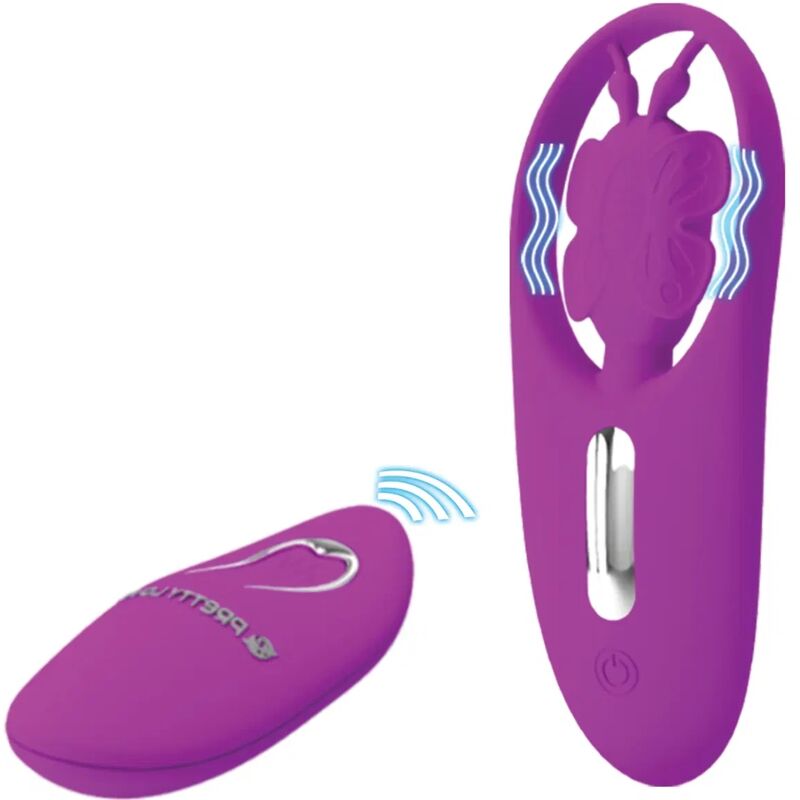 PRETTY LOVE - STIMULATEUR PAPILLON DANCING POUR CULOTTES AVEC TÉLÉCOMMANDE LILAS – Image 2