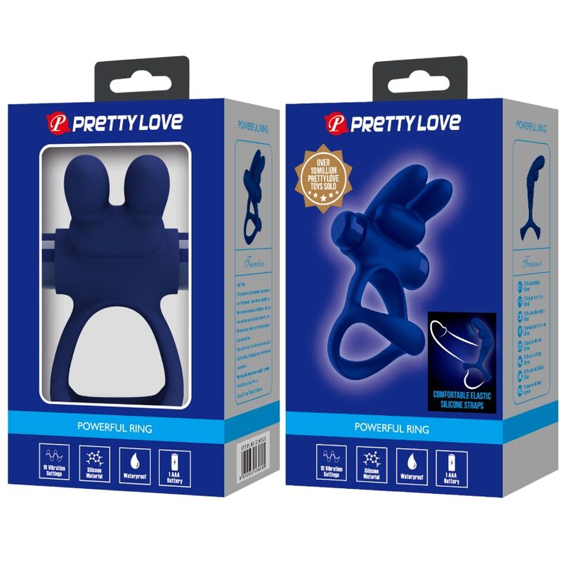 PRETTY LOVE - FRANCISCO DOUBLE ANNEAU VIBRANT LAPIN BLEU – Image 10