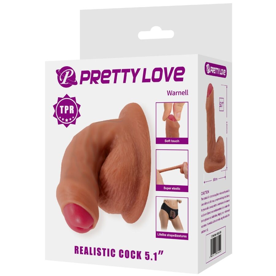 PRETTY LOVE - WARNELL GODE ULTRA RÉALISTE ET ÉLASTIQUE 9,5 CM MULATO – Image 10