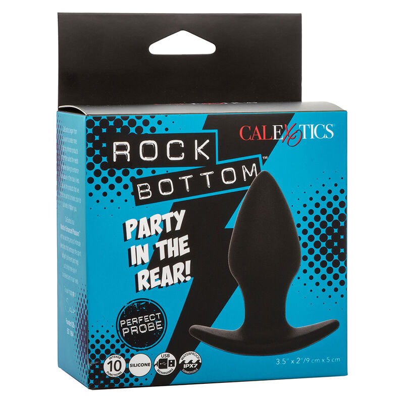 CALEXOTICS - ROCK BOTTOM PLUG ANAL PARFAIT 10 VIBRATIONS SILICONE NOIR – Image 10