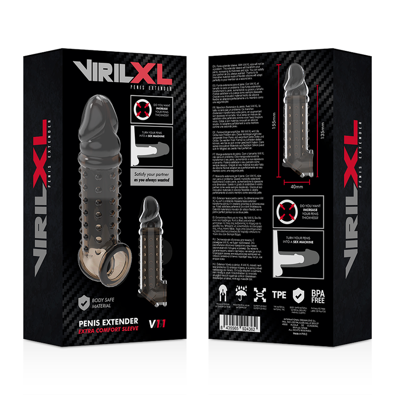 VIRILXL - EXTENSION ET GAINE DE PÉNIS V11 NOIR – Image 10