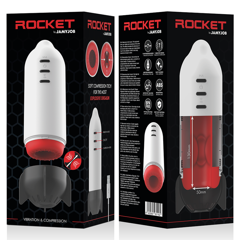 JAMYJOB - MASTURBATEUR ROCKET TECHNOLOGIE DE COMPRESSION DOUCE ET VIBRATION – Image 10