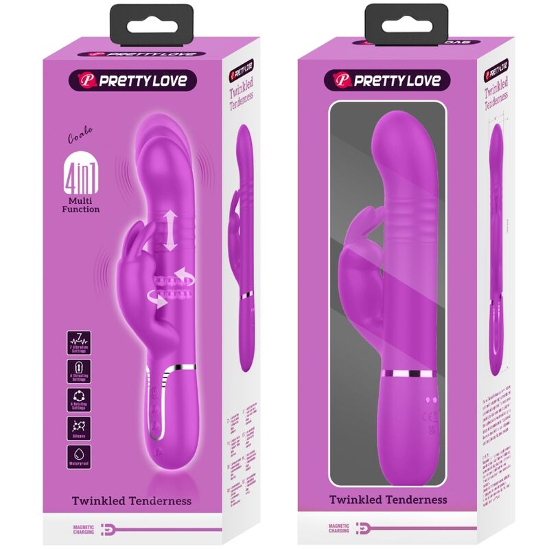 PRETTY LOVE - VIBRATEUR COALE RABBIT PERLES VIOLET – Image 10