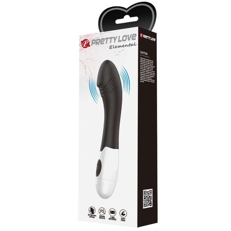 PRETTY LOVE - ELEMENTAL VIBRATEUR POINT G 30 MODES NOIR – Image 10
