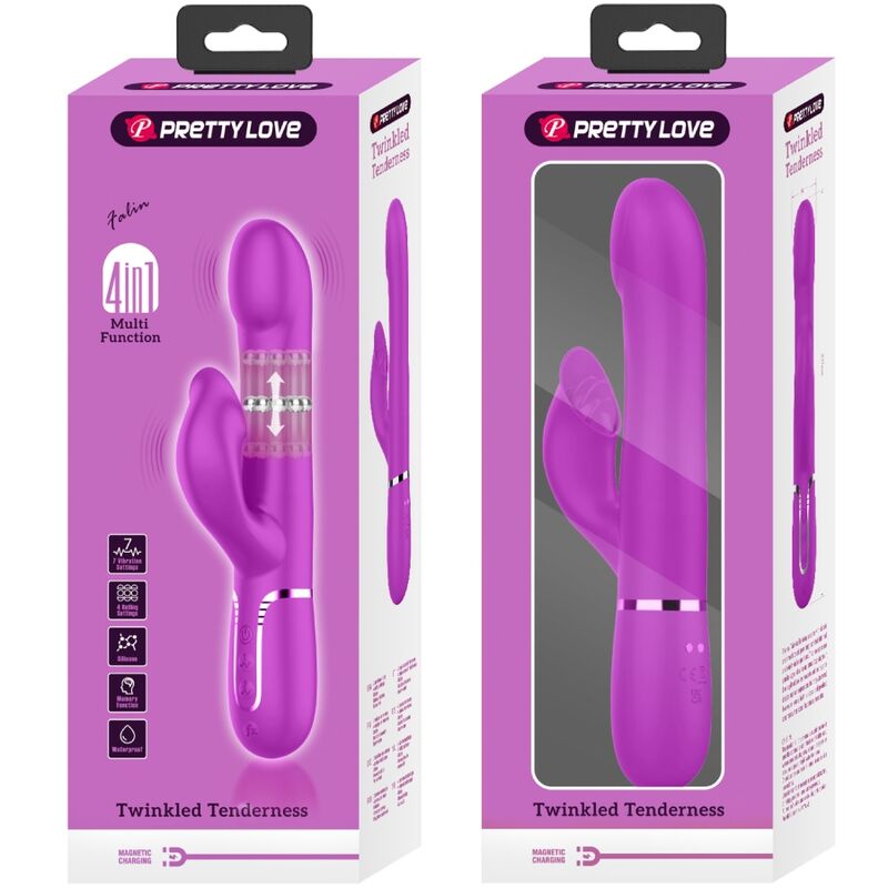 PRETTY LOVE - VIBRATEUR RABBIT PERLES VIOLET – Image 10