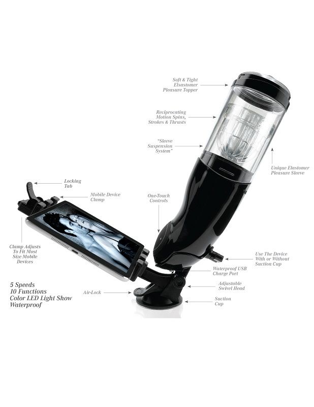 EXTREME TOYZ - MASTURBATEUR MLE USB PDX MEGA BATOR ANO NOIR – Image 11