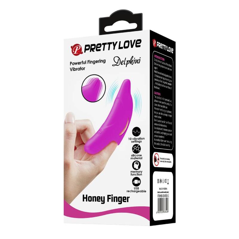 PRETTY LOVE - PUISSANT STIMULATEUR DE DOIGTS VIOLET DELPHINI – Image 11