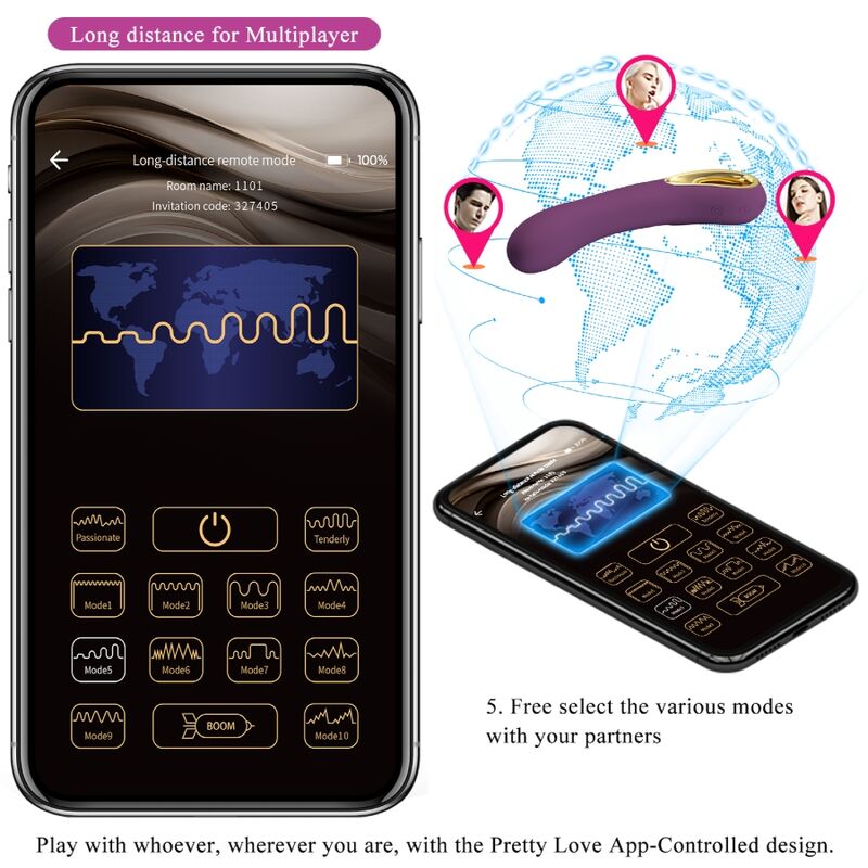 PRETTY LOVE - ETHAN VIBRATEUR RECHARGEABLE VIOLET – Image 11