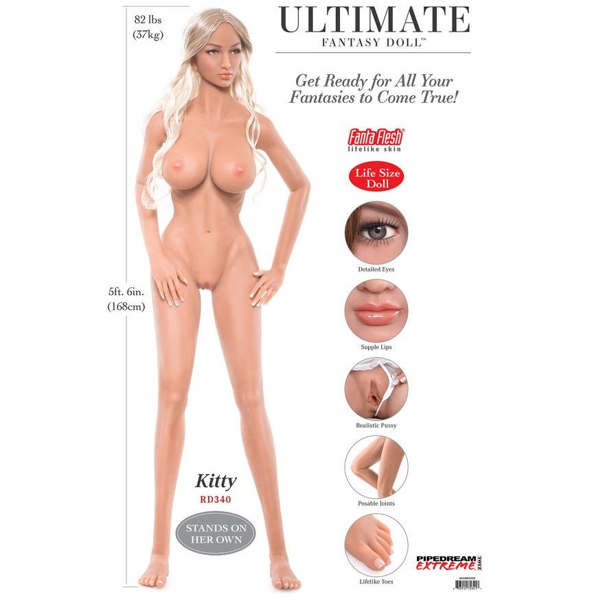 EXTREME TOYZ - PIPEDREAM EXTREME ULTIMATE FANTASY DOLLS KITTY 168 CM – Image 13