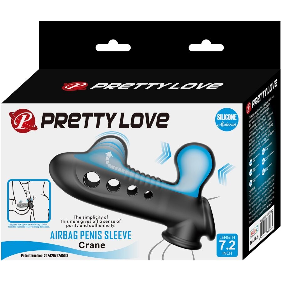PRETTY LOVE - MANCHON PÉNIS CRANE AVEC AIRBAG NOIR – Image 13