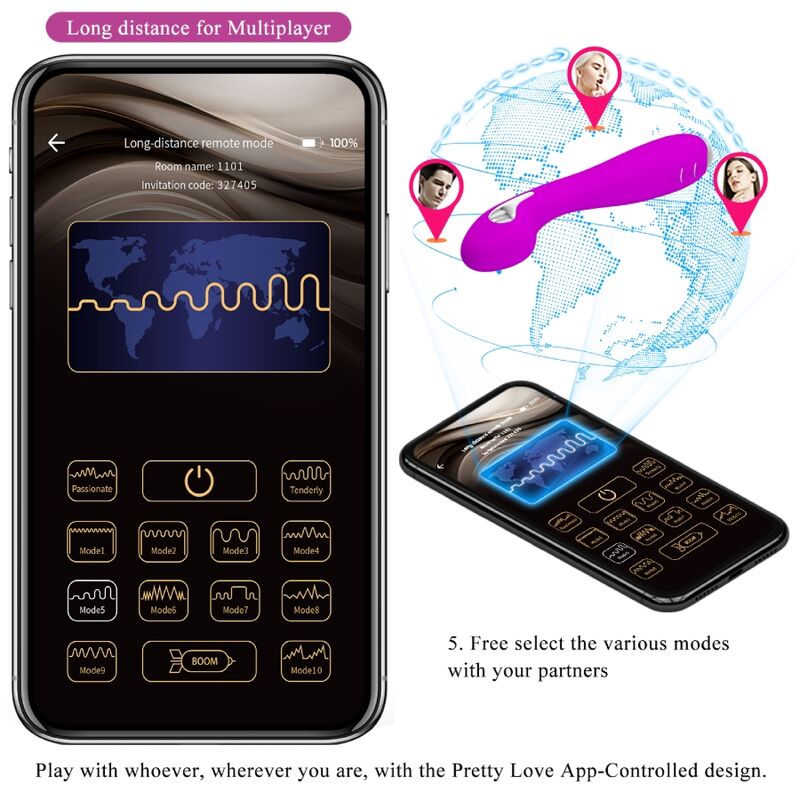 PRETTY LOVE - HECTOR ELECTROSHOCK VIBRATOR APPLICATION GRATUITE VIOLET – Image 14