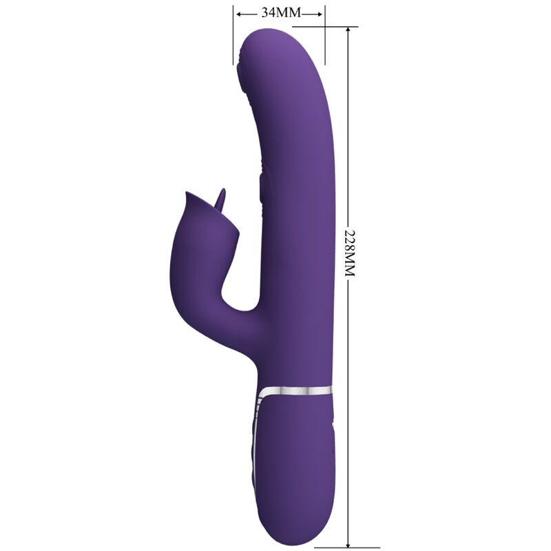 PRETTY LOVE - VIBRATEUR LAPIN À LÉCHER VIOLET – Image 2