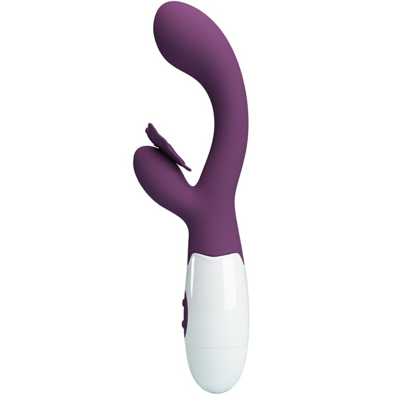 PRETTY LOVE - BUTTERFLY KISS VIBRATEUR RABBIT ET STIMULATEUR DE POINT G VIOLET – Image 2