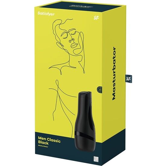 SATISFYER - MASTURBATEUR HOMME CLASSIQUE NOIR – Image 2