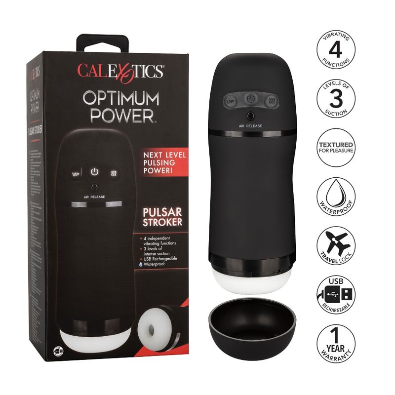 CALEXOTICS - MASTURBATEUR À PUISSANCE OPTIMALE AVEC VIBRATIONS ET ONDES STIMULANTES – Image 3