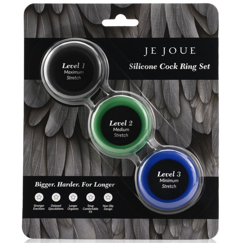 JE JOUE - ENSEMBLE SILICONE ANNEAUX PÉNIS SILICONE – Image 2