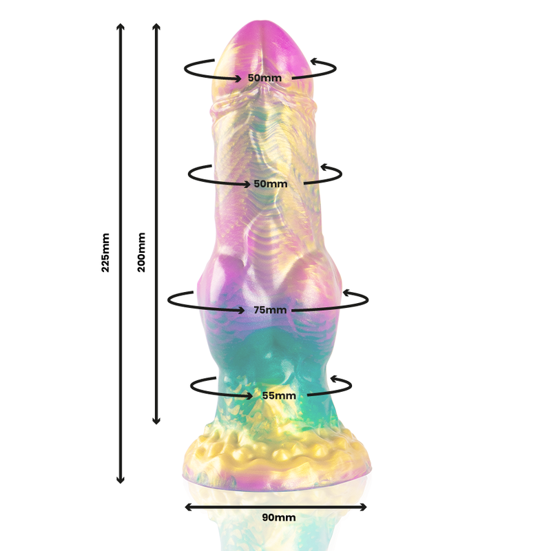 EPIC - GODE IRIS AVEC TESTICULES ARC-EN-CIEL DE PLAISIR – Image 2