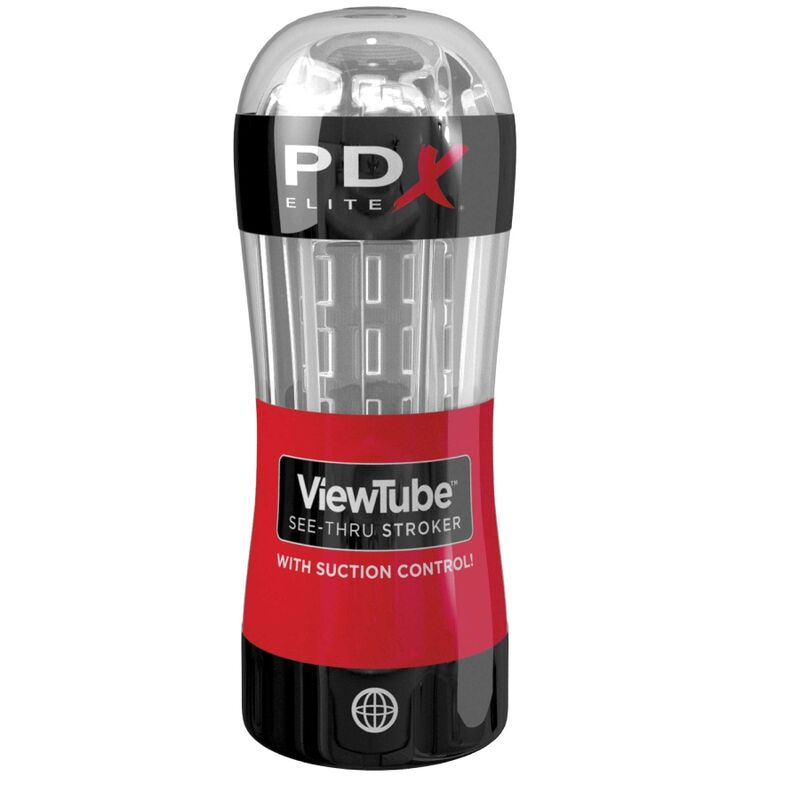 PDX ELITE - MASTURBATEUR STROKER CONTRÔLE DU TUBE DE VUE ONDES STIMULANTES TRANSPARENTES – Image 2
