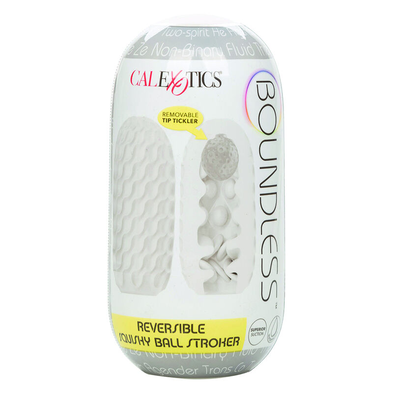 CALEXOTICS - BOUNDLESS RÉVERSIBLE SQUISHY BALL STROKE JAUNE – Image 3