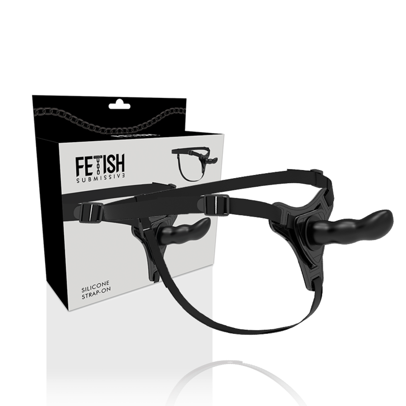 FETISH SUBMISSIVE HARNESS - SILICONE NOIR POINT G 16 CM – Image 2