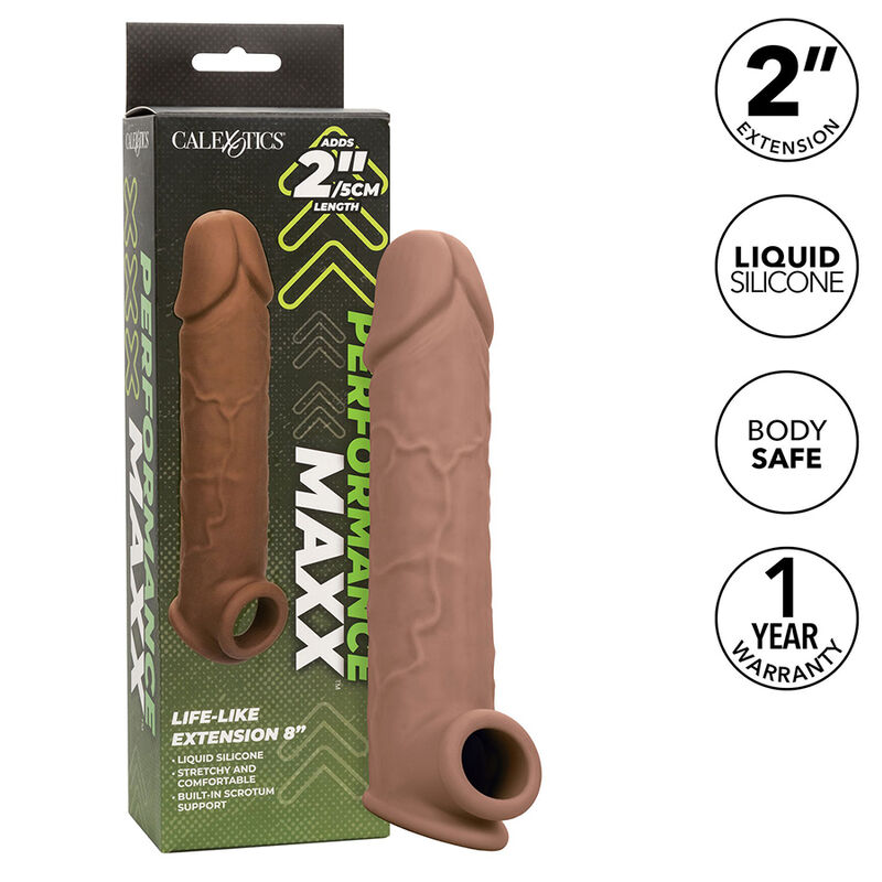 CALEXOTICS - EXTENSION PERFORMANCE MAXX LIFE-LIKE 8 PEAU MARRON – Image 2
