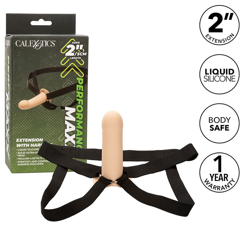 CALEXOTICS - EXTENSION PERFORMANCE MAXX AVEC HARNAIS PEAU CLAIRE – Image 2