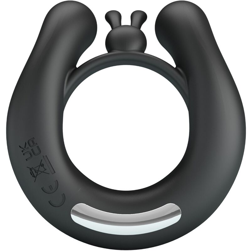 PRETTY LOVE - ANNEAU VIBRANT DAHLIA + STIMULATEUR DE CLITORIS 12 VIBRATIONS NOIR – Image 2