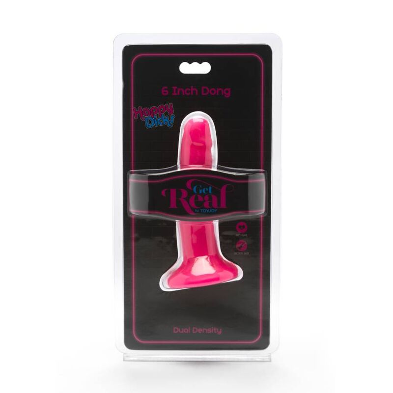 GET REAL - HAPPY DICKS DONG 12 CM ROSE – Image 2