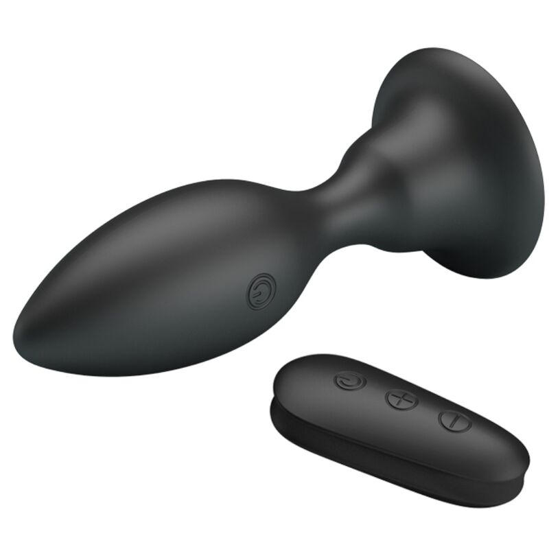 MR PLAY - PLUG ANAL AVEC TÉLÉCOMMANDE VIBRATION NOIRE – Image 2