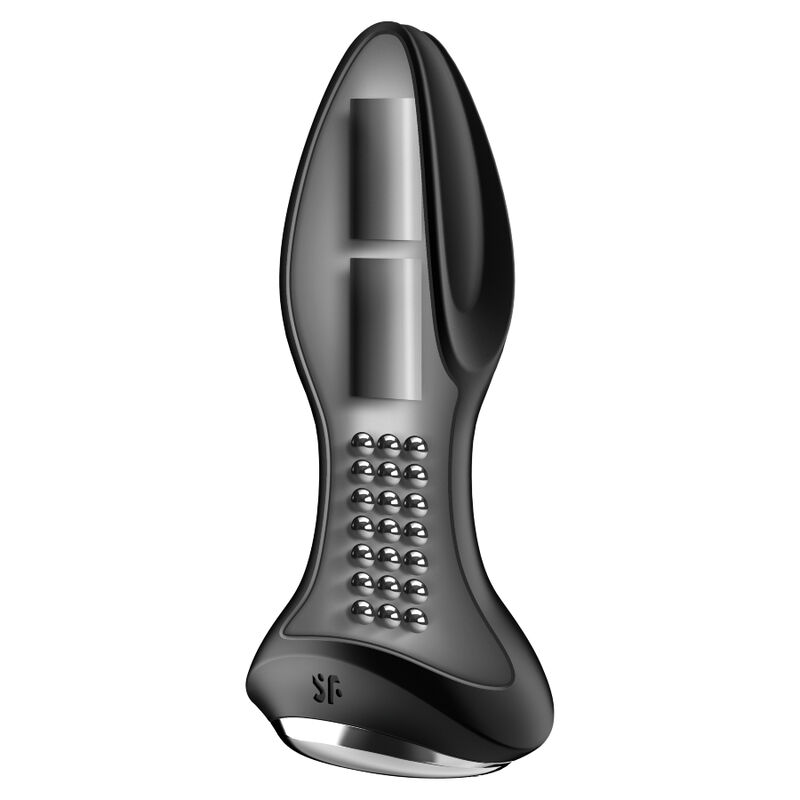 SATISFYER - APPLICATION DE PLUG VIBRANT ROTATOR PLUG 2+ NOIR – Image 2