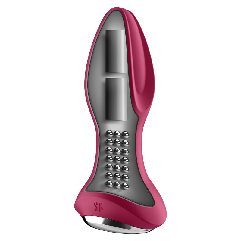 SATISFYER - APPLICATION DE PLUG VIBRANT ROTATOR PLUG 2+ ROUGE – Image 2
