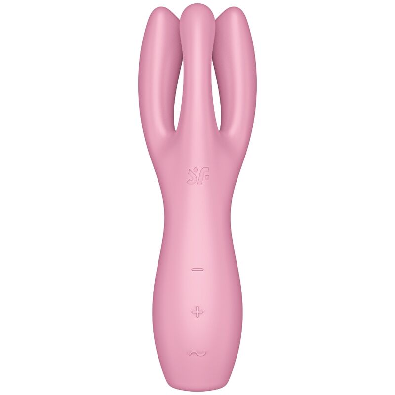 SATISFYER - VIBRATEUR THREESOME 3 ROSE – Image 2