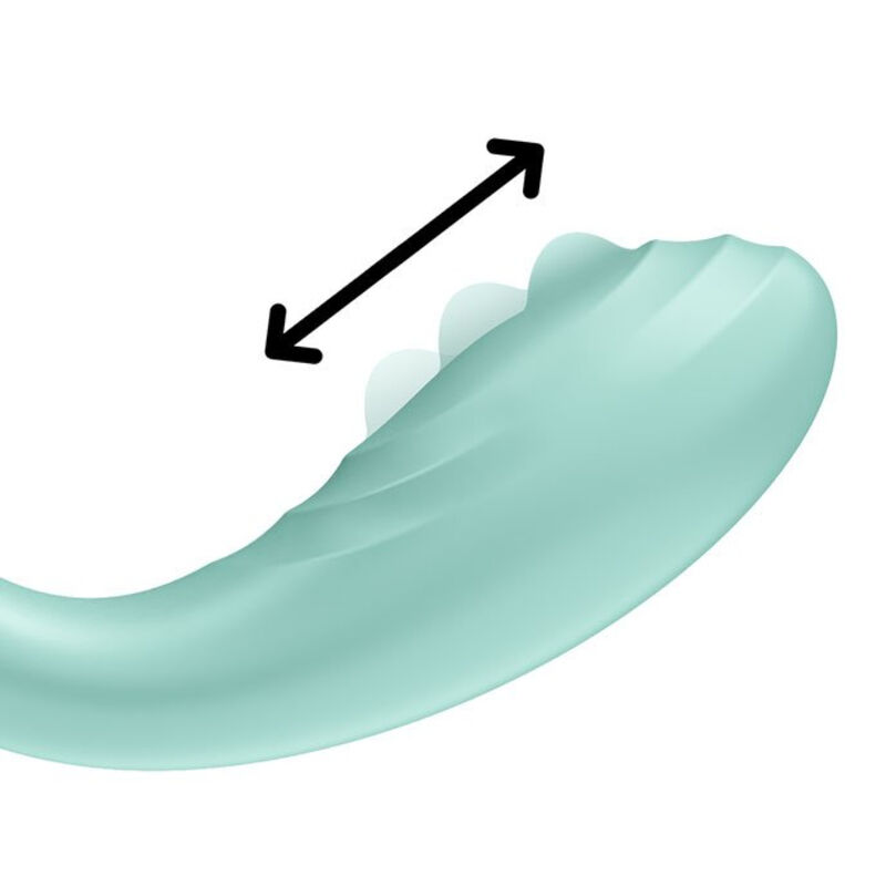 SATISFYER - VIBRATEUR SPOT G RRROLLING PLEASURE VERT – Image 2