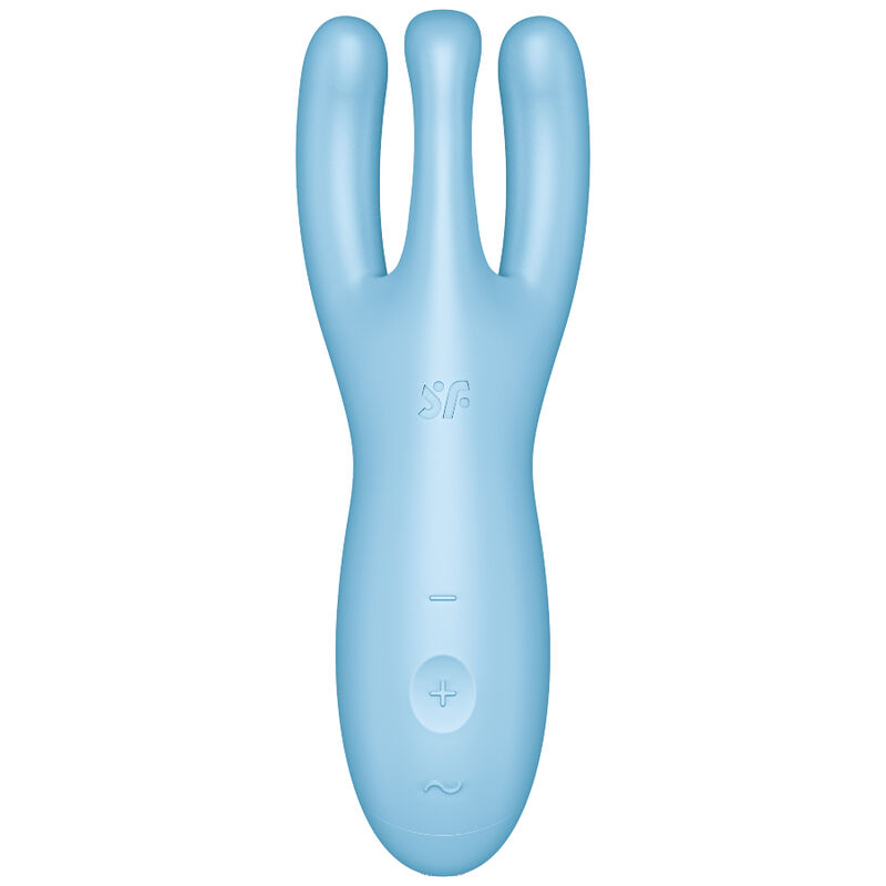 SATISFYER - APPLICATION VIBRATEUR THREESOME 4 BLEU – Image 2