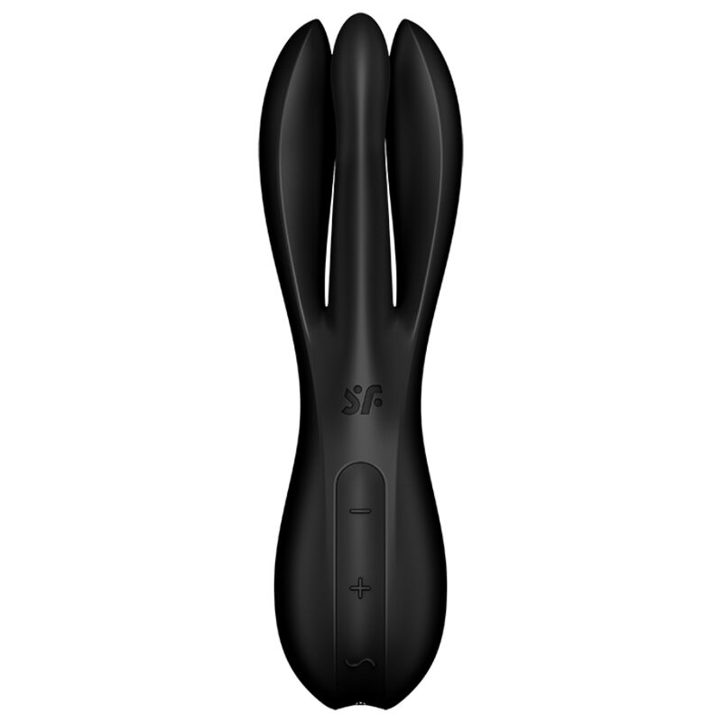 SATISFYER - VIBRATEUR THREESOME 2 NOIR – Image 2