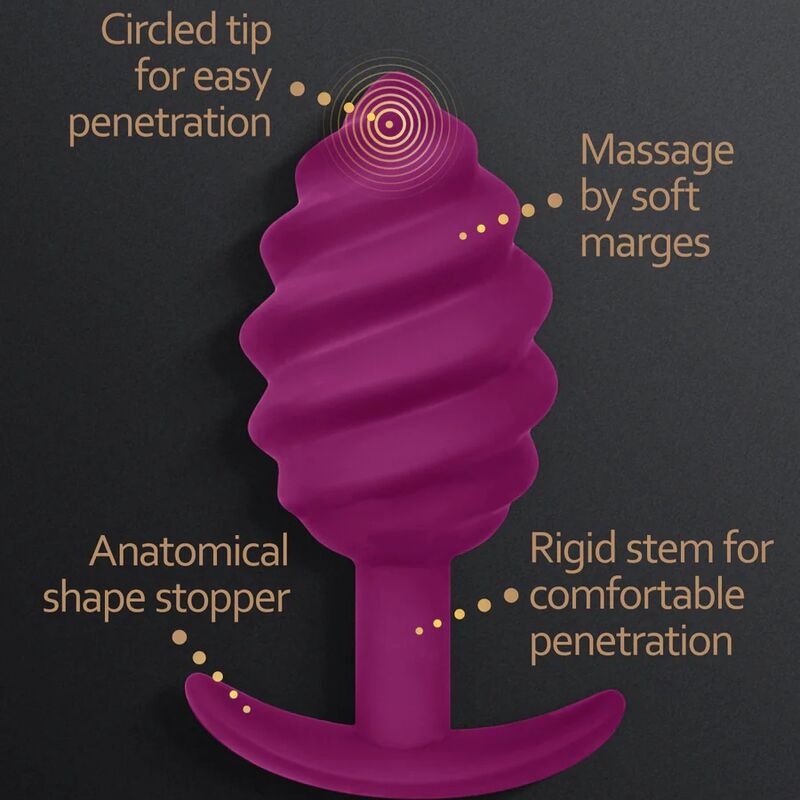 G-VIBE - GPLUG TWIST 2 PLUG ANAL VIOLET – Image 2