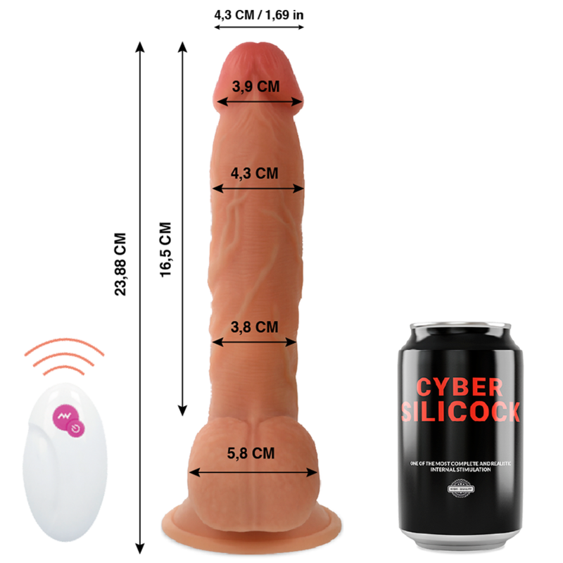 CYBER SILICOCK - TÉLÉCOMMANDE RÉALISTE MR JOHN 23.88 CM -O- 4.3 CM – Image 2