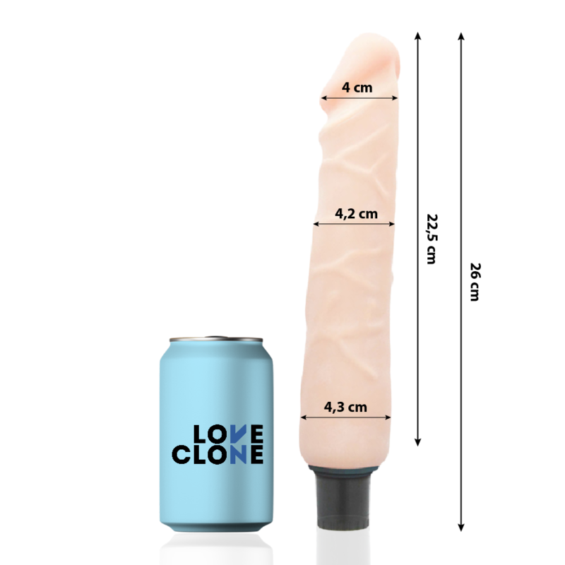 LOVECLONE - VIBRATEUR AUTOLUBRIFIANT JANSEN 26 CM -O- 4.2 CM – Image 2