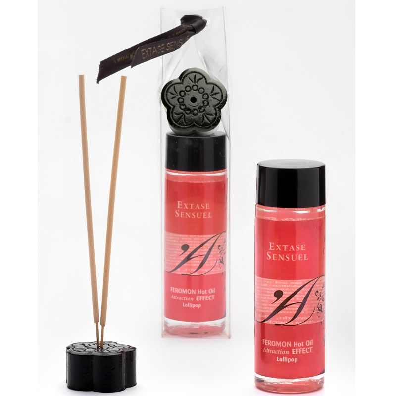 EXTASE SENSUAL - HUILE DE MASSAGE EFFET THERMIQUE AUX PHÉROMONES PIRULET 100 ML – Image 2