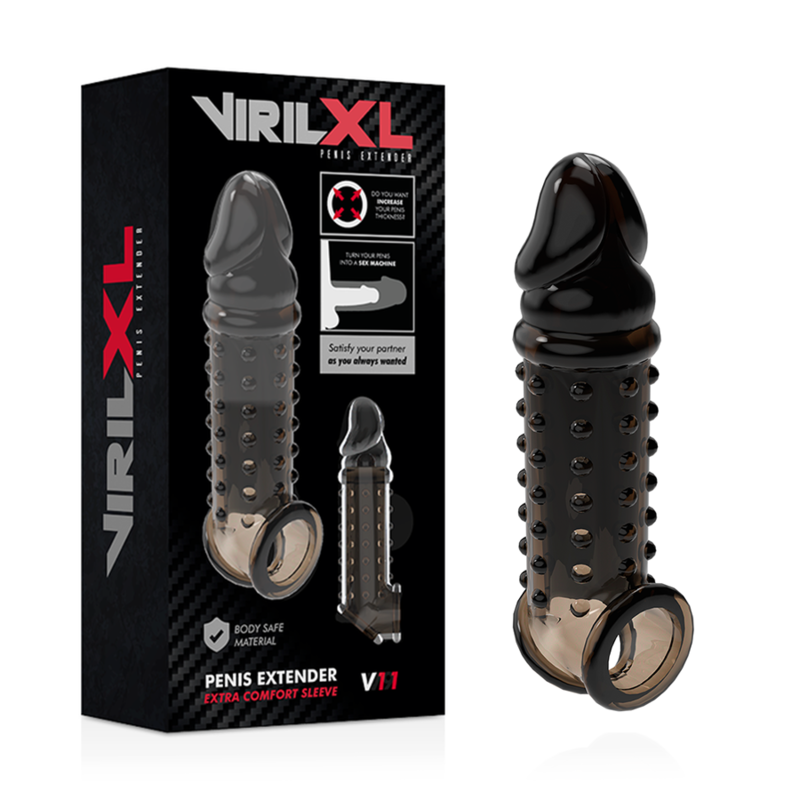 VIRILXL - EXTENSION ET GAINE DE PÉNIS V11 NOIR – Image 2