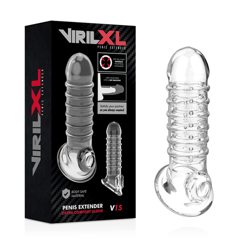 VIRILXL - EXTENSION DE PÉNIS ET GAINE V15 TRANSPARENTE – Image 2